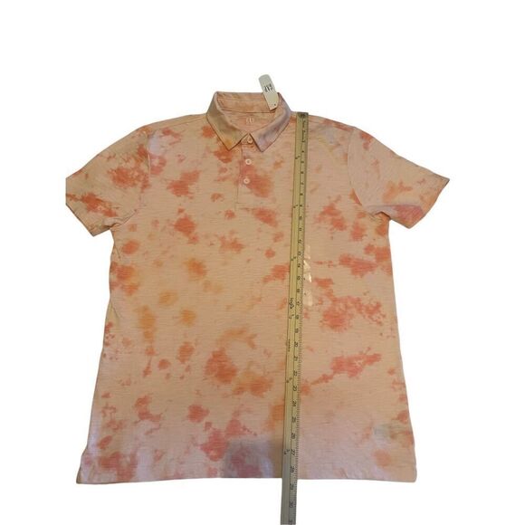 NWT Gap men’s Lived In Fading Peach Short Sleeve Cotton Shirt Size L - Picture 3 of 6